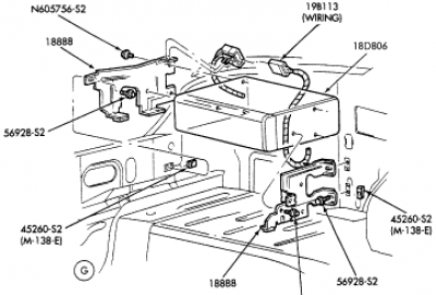 cdchanger_brackets.png (13.55 КБ) 5638 просмотров p/n F5LZ18888AC и F5LZ18888BA