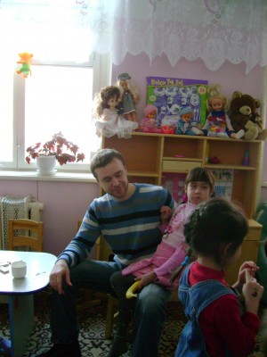 Леша и дети.